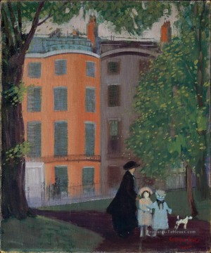 vue de la rue beacon de Boston commune 1923 George luks Peinture à l'huile